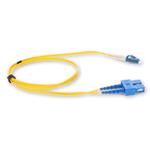 Picture of 50cm LC (Male) to SC (Male) OS2 Straight Yellow Duplex Fiber OFNR (Riser-Rated) Patch Cable