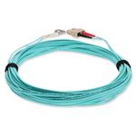 Picture of 10m LC (Male) to SC (Male) OM4 Straight Aqua Duplex Fiber OFNR (Riser-Rated) Patch Cable