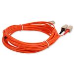 Picture of 10m LC (Male) to SC (Male) OM1 Straight Orange Duplex Fiber OFNR (Riser-Rated) Patch Cable
