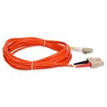 Picture of 10m LC (Male) to SC (Male) OM1 Straight Orange Duplex Fiber OFNR (Riser-Rated) Patch Cable