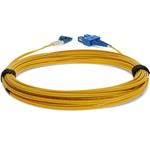 Picture of 2m LC (Male) to SC (Male) OS2 Straight Yellow Duplex Fiber Plenum Patch Cable