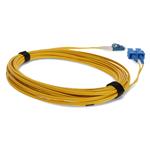 Picture of 2m LC (Male) to SC (Male) OS2 Straight Yellow Duplex Fiber Plenum Patch Cable