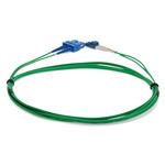 Picture of 3m SC (Male) to LC (Male) OS2 Straight Green Duplex Fiber OFNR (Riser-Rated) Patch Cable