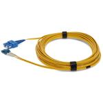 Picture of 3m LC (Male) to SC (Male) OS2 Straight Yellow Duplex Fiber Plenum Patch Cable