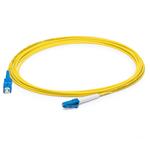 Picture of 41m LC (Male) to SC (Male) OS2 Straight Yellow Simplex Fiber OFNR (Riser-Rated) Patch Cable