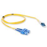 Picture of 4m LC (Male) to SC (Male) OS2 Straight Yellow Duplex Fiber OFNR (Riser-Rated) Patch Cable
