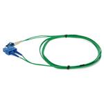 Picture of 5m LC (Male) to SC (Male) OS2 Straight Green Duplex Fiber OFNR (Riser-Rated) Patch Cable