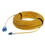 Picture of 63m LC (Male) to SC (Male) OS2 Straight Yellow Duplex Fiber OFNR (Riser-Rated) Patch Cable