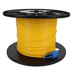 Picture of 70m LC (Male) to SC (Male) OS2 Straight Yellow Duplex Fiber Plenum Patch Cable