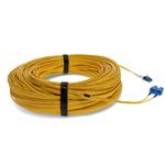 Picture of 95m LC (Male) to SC (Male) OS2 Straight Yellow Duplex Fiber OFNR (Riser-Rated) Patch Cable