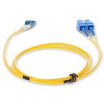 Picture of 9m LC (Male) to SC (Male) OS2 Straight Yellow Duplex Fiber OFNR (Riser-Rated) Patch Cable