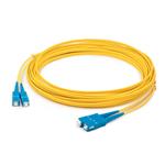 Picture of 18m SC (Male) to SC (Male) OS2 Straight Yellow Duplex Fiber Plenum Patch Cable