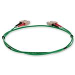 Picture of 1m SC (Male) to SC (Male) Green OM1 Duplex Fiber OFNR (Riser-Rated) Patch Cable with 2mm Per Strand OD