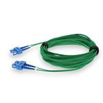 Picture of 1m SC (Male) to SC (Male) Green OS2 Duplex Fiber OFNR (Riser-Rated) Patch Cable