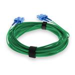 Picture of 1m SC (Male) to SC (Male) Green OS2 Duplex Fiber OFNR (Riser-Rated) Patch Cable