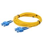 Picture of 1m SC (Male) to SC (Male) OS2 Straight Yellow Duplex Fiber Plenum Patch Cable