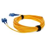 Picture of 1m SC (Male) to SC (Male) OS2 Straight Yellow Duplex Fiber OFNR (Riser-Rated) Patch Cable