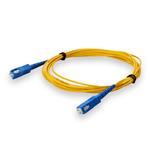 Picture of 1m SC (Male) to SC (Male) OS2 Straight Yellow Simplex Fiber OFNR (Riser-Rated) Patch Cable