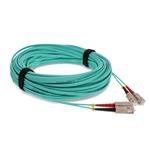 Picture of 20m SC (Male) to SC (Male) Aqua OM3 Duplex Fiber OFNR (Riser-Rated) Patch Cable