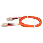 Picture of 2m SC (Male) to SC (Male) OM2 Straight Orange Duplex Fiber OFNR (Riser-Rated) Patch Cable