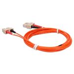 Picture of 2m SC (Male) to SC (Male) OM2 Straight Orange Duplex Fiber OFNR (Riser-Rated) Patch Cable