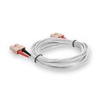 Picture of 2m SC (Male) to SC (Male) Gray OM1 Duplex Fiber OFNR (Riser-Rated) Patch Cable