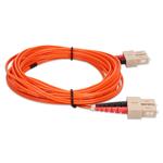 Picture of 2m SC (Male) to SC (Male) Orange OM1 Duplex Fiber OFNR (Riser-Rated) Patch Cable