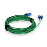 Picture of 2m SC (Male) to SC (Male) OS2 Straight Green Duplex Fiber OFNR (Riser-Rated) Patch Cable