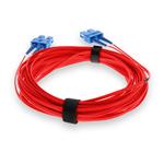 Picture of 2m SC (Male) to SC (Male) OS2 Straight Red Duplex Fiber OFNR (Riser-Rated) Patch Cable