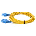 Picture of 2m SC (Male) to SC (Male) OS2 Straight Yellow Duplex Fiber Plenum Patch Cable