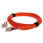 Picture of 30m SC (Male) to SC (Male) Orange OM1 Duplex Fiber OFNR (Riser-Rated) Patch Cable