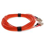 Picture of 30m SC (Male) to SC (Male) Orange OM1 Duplex Fiber OFNR (Riser-Rated) Patch Cable