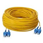 Picture of 30m SC (Male) to SC (Male) OS2 Straight Yellow Duplex Fiber OFNR (Riser-Rated) Patch Cable