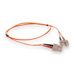 Picture of 3m SC (Male) to SC (Male) Orange OM4 Duplex Fiber OFNR (Riser-Rated) Patch Cable with 2mm Per Strand OD