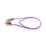 Picture of 3m SC (Male) to SC (Male) Straight Purple OM4 Duplex OFNR (Riser-rated) Fiber Patch Cable