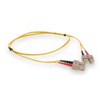 Picture of 3m SC (Male) to SC (Male) Yellow OM4 Duplex Fiber OFNR (Riser-Rated) Patch Cable