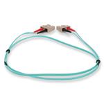 Picture of 3m SC (Male) to SC (Male) OM4 Straight Aqua Duplex Fiber OFNR (Riser-Rated) Patch Cable