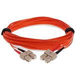 Picture of 40m SC (Male) to SC (Male) Orange OM1 Duplex Fiber OFNR (Riser-Rated) Patch Cable
