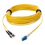 Picture of 36m LC (Male) to ST (Male) OS2 Straight Yellow Duplex Fiber OFNR (Riser-Rated) Patch Cable