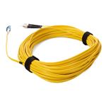 Picture of 37m LC (Male) to ST (Male) OS2 Straight Yellow Duplex Fiber OFNR (Riser-Rated) Patch Cable