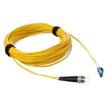 Picture of 37m LC (Male) to ST (Male) OS2 Straight Yellow Duplex Fiber OFNR (Riser-Rated) Patch Cable