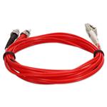 Picture of 3m LC (Male) to ST (Male) OM2 Straight Red Duplex Fiber OFNR (Riser-Rated) Patch Cable