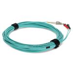 Picture of 3m LC (Male) to ST (Male) Aqua OM3 Duplex Fiber OFNR (Riser-Rated) Patch Cable
