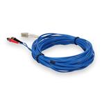 Picture of 3m LC (Male) to ST (Male) OM4 Straight Blue Duplex Fiber OFNR (Riser-Rated) Patch Cable