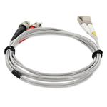 Picture of 3m LC (Male) to ST (Male) OM4 Straight Gray Duplex Fiber OFNR (Riser-Rated) Patch Cable