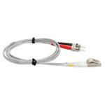 Picture of 3m LC (Male) to ST (Male) OM4 Straight Gray Duplex Fiber OFNR (Riser-Rated) Patch Cable