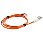 Picture of 3m LC (Male) to ST (Male) OM4 Straight Orange Duplex Fiber OFNR (Riser-Rated) Patch Cable