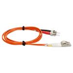 Picture of 3m LC (Male) to ST (Male) OM4 Straight Orange Duplex Fiber OFNR (Riser-Rated) Patch Cable