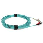 Picture of 3m LC (Male) to ST (Male) OM4 Straight Aqua Duplex Fiber OFNR (Riser-Rated) Patch Cable