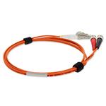 Picture of 3m LC (Male) to ST (Male) OM1 Straight Orange Duplex Fiber Plenum Patch Cable